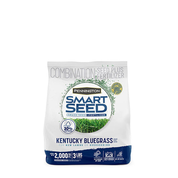 Pennington Smart Seed Kentucky Bluegrass Grass Seed Blend and Fertilizer 3 lbs.