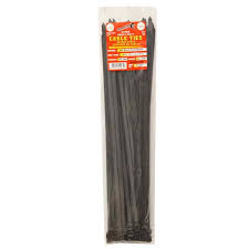 Tool City 17 in. L Black Cable Tie 175LB EXTRA HD 50 Pack