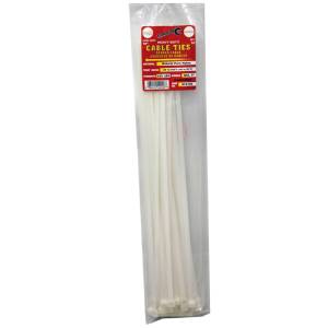 Tool City 18 in. L White Cable Tie 50 Pack