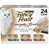 Purina Fancy Feast Gravy Lovers Poultry and Beef Gourmet Wet Cat Food Variety Pack