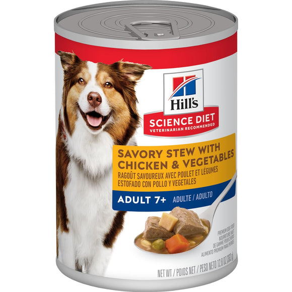 Hill's Science Diet Adult 7+ Savory Stew with Chicken & Vegetables dog food